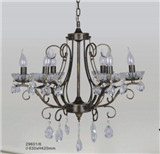 3 head 6 head crystal Ceiling light