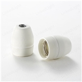 White E27 Porcelain Lamp Socket Light Base