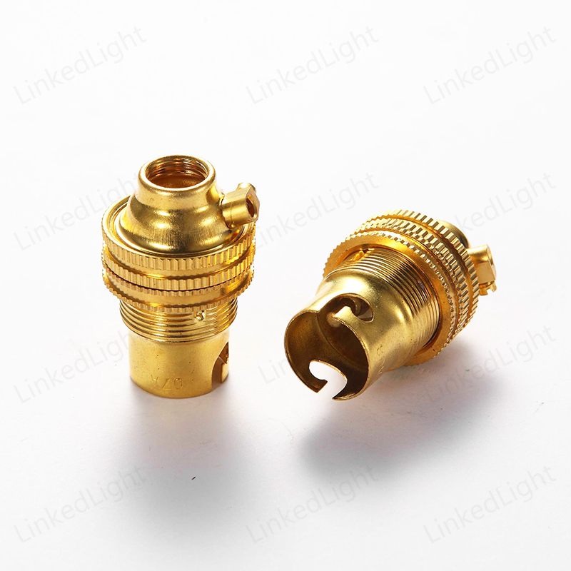 BS SAA B15 Copper Brass Light Socket Lamp Holder