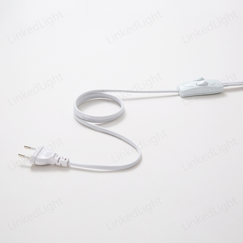 EU Plug Lamp Cable Set with Switch