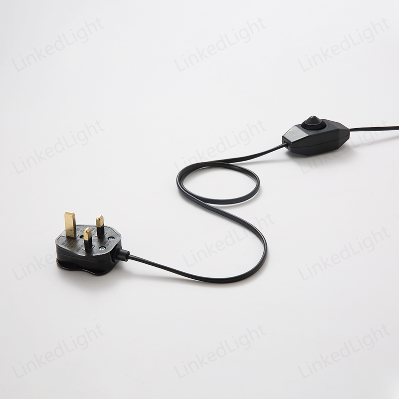 UK Lighting Light Lamp Cable Kit with Plug