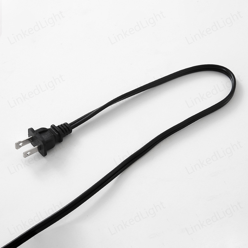 American CUL 2 Pole Polarized Plug with Cable Wire