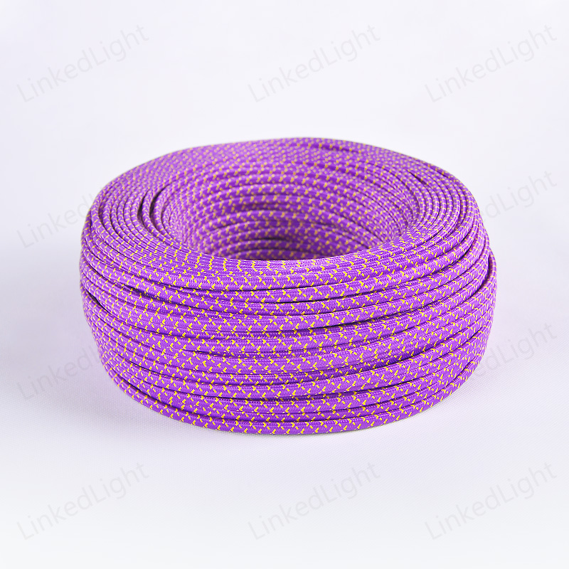 Mixing Colors 2 Core Flat Fabric Cable