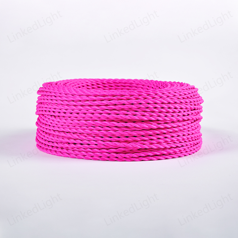 Rose 2 Core Fabric Braided Twisted Wire