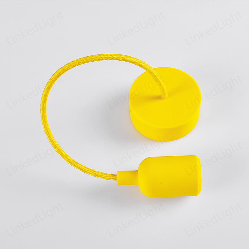 Yellow Ceiling Lighting E27 Silicone Pendant Lamp
