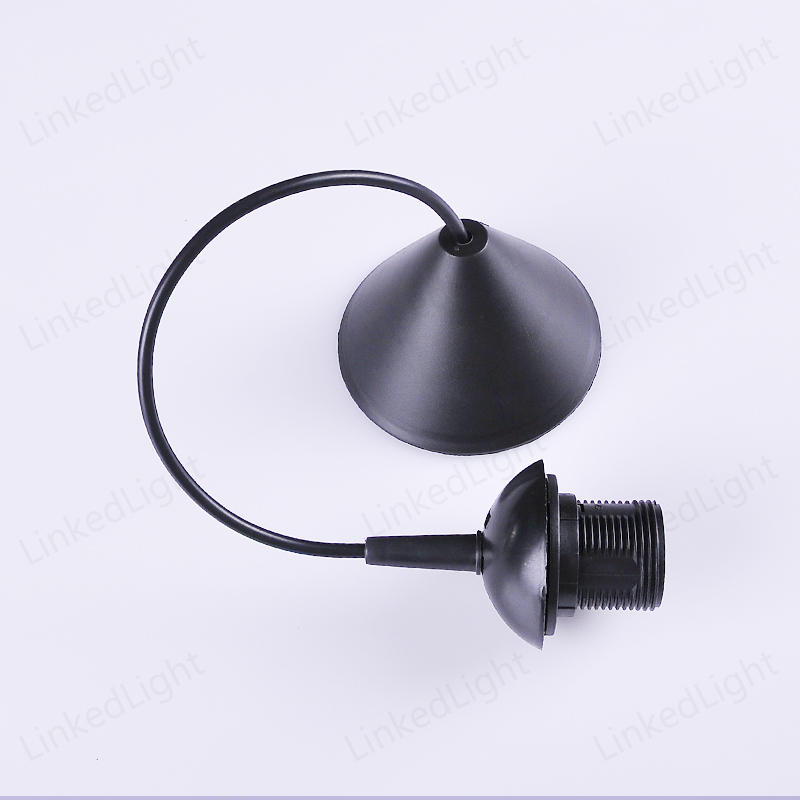 Black E27 Plastic Ceiling Light Suspension Lamp