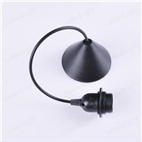 E27 Black Pendant Light Plastic Ceiling Lamp