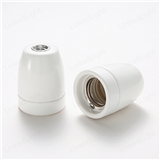 White E27 Ceramic Base Socket Lamp Holder