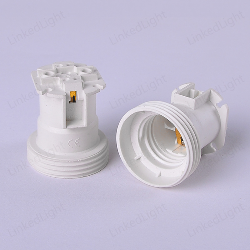 EU VDE E27 Short Thread Plastic Lamp Holder