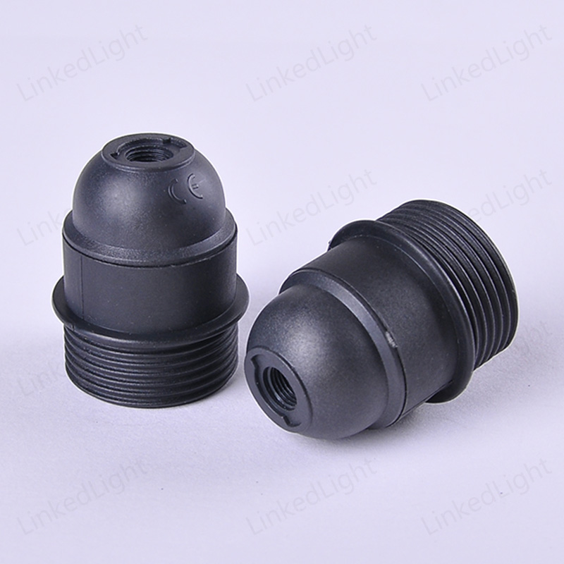 Plastic E27 Spiral Lamp Socket Bulb Holder