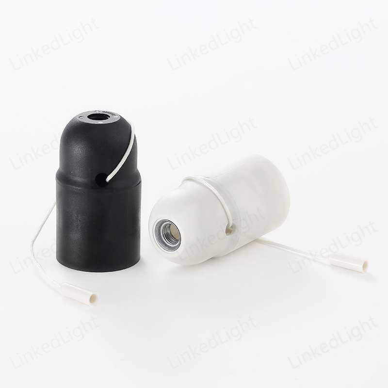 Plastic SAA E27 Lamp Socket with Pull Switch