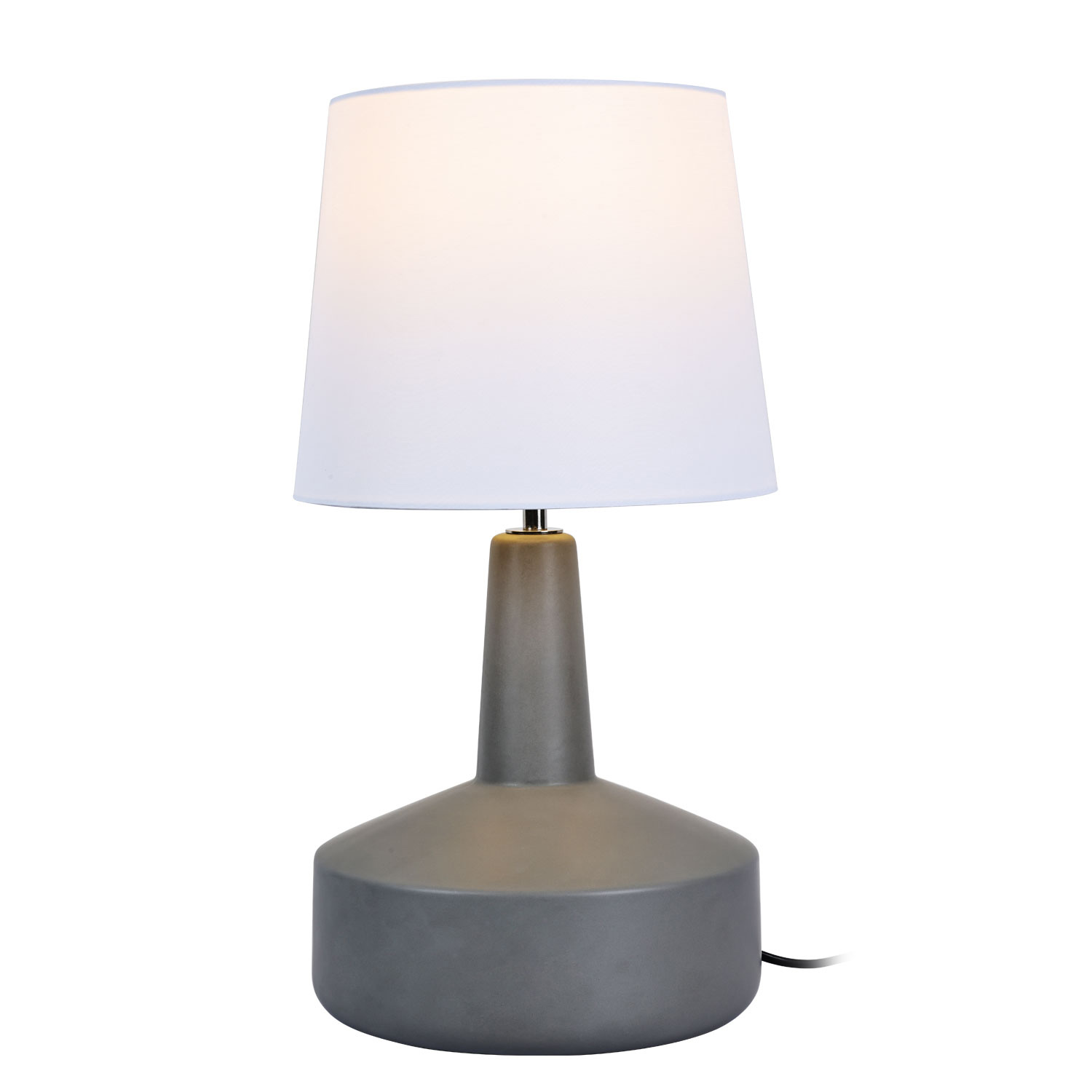 Table lamp with fabric shade