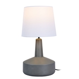 Table lamp with fabric shade