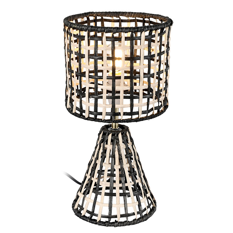 table lamp with bamboo shade
