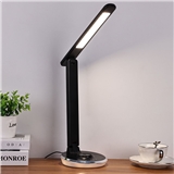 table lamp with white black shade