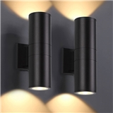 Waterproof IP65 Black Garden Light aluminum up and down led Outdoor Wall Lamp