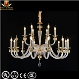 2023 Hot selling promotional crystal chandelier wholesale S gold color k9 crystal lamp for living ro