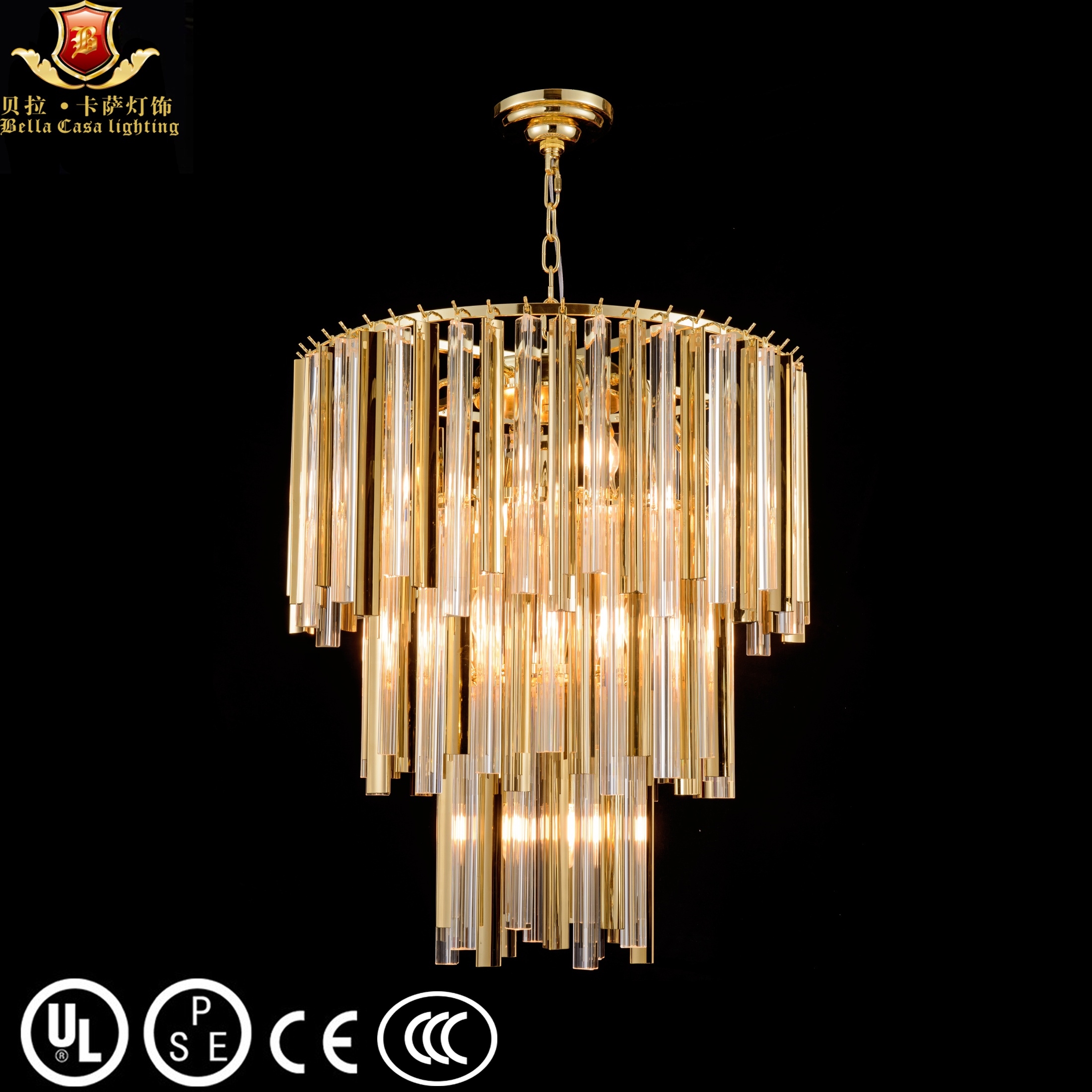 Contemporary Style Luxury Hanging Light Decorative Hotel Chandelier Pendant For Hotel Project Lobby
