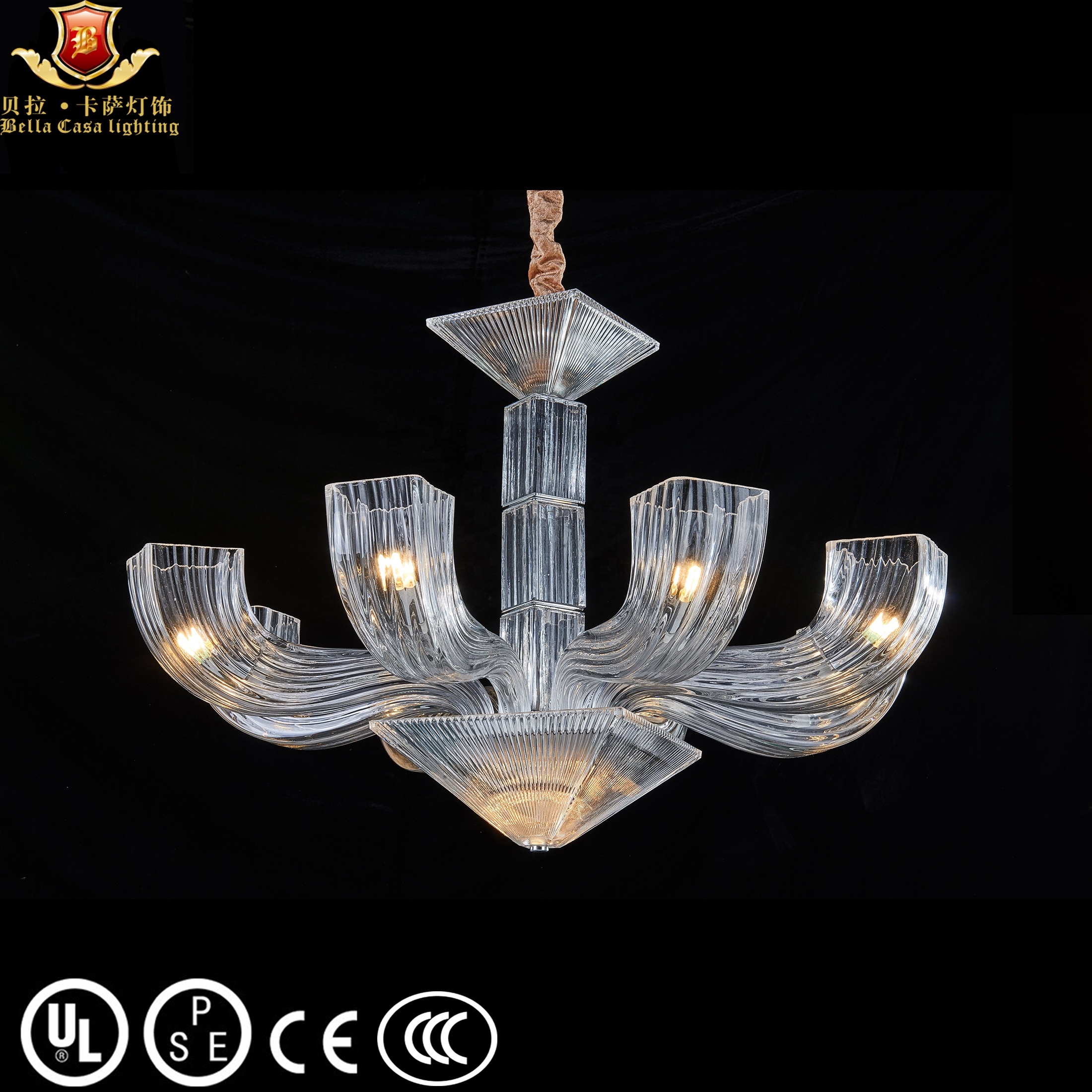 Energy saving 8 light hotel lobby decorative european vintage luxury led crystal chandelier