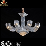 Energy saving 8 light hotel lobby decorative european vintage luxury led crystal chandelier