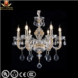 Zhongshan Top Lighting Manufacturer big k9 luxury modern led crystal chandelier