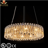 High performance customized luxury hotel crystal chandelier for dining room
