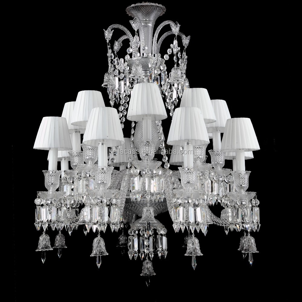 Clear Color Murano Glass Arms Bellacasa Crystal Chandelier