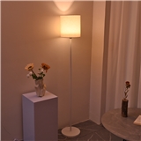 Cloth covered floor lamp