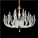 Large Glass Chandelier Lamp for Hotel Lobby