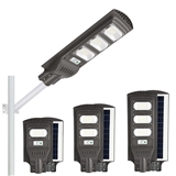Remote Control Wide Application Solar Integrated Street Lamp Black Outdoor Street
