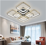 Customized Modern Design FancyDecorative Flower Lighting CrystaLamp Luxury Techo LED Ceiling Light