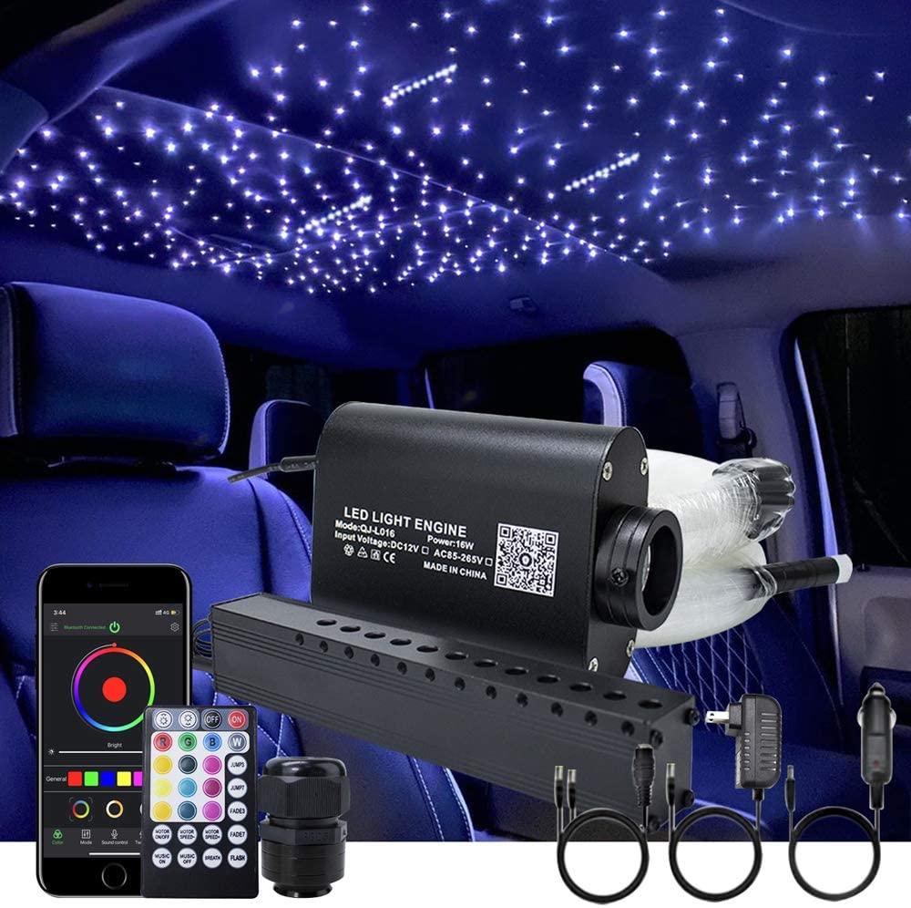 KEPUAI Fiber Optic Star Light Car Decoration Interior Car Roof Star Lights