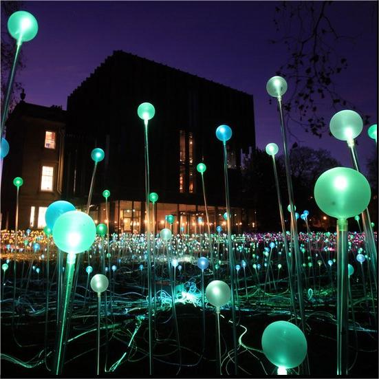 KEPUAI Fiber Optic Buried Bulb Lights for Landscape Decoration