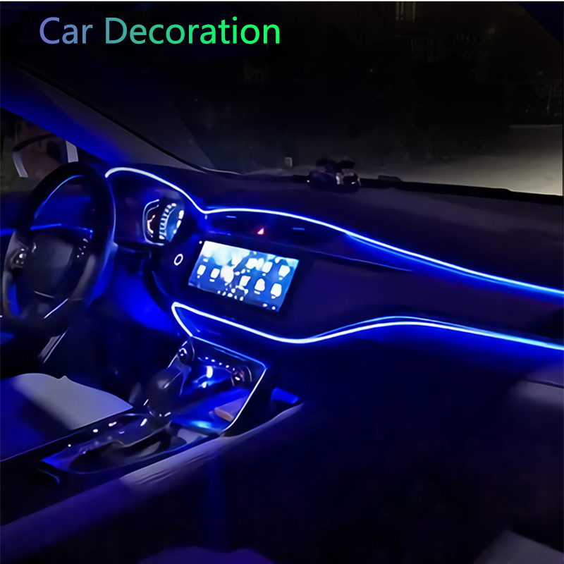KEPUAI Edge-Emitting Fiber Optic Strip LED Fiber Optic Strip Lights for Car Decoration