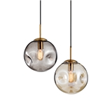 Nordic post-modern glass ball pendant light dining room living room bedroom pendant lighting