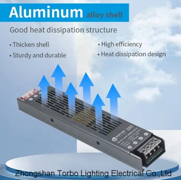 ESP Aluminum Case LHJF Series Constant Voltage 60W 100W 200W 300W 400W LED DC 24V Switching Power Su