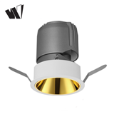 CE ROHS aluminum anti-glare COB 7W 10W 15W 20W 25W led hotel villa adjustable angle spotlight