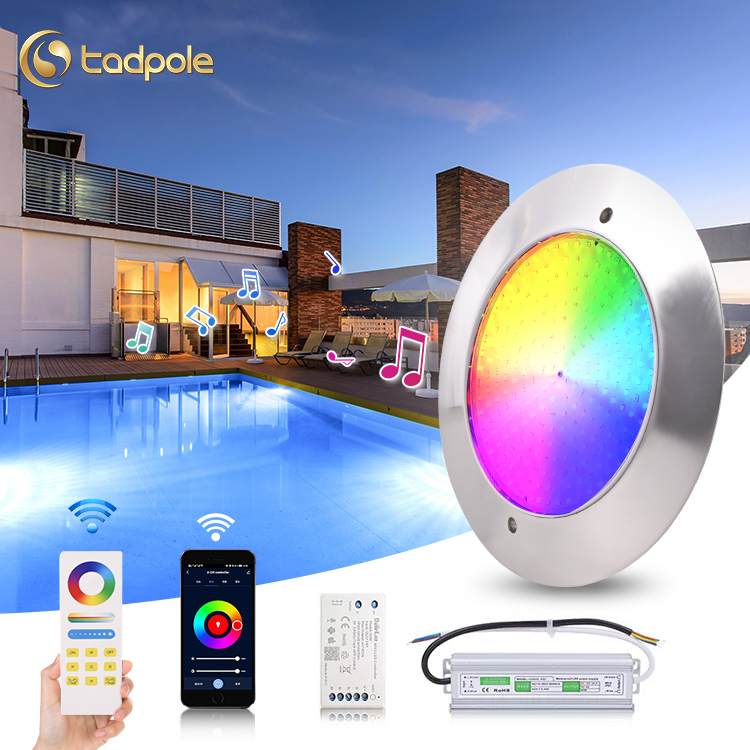 Ip68 Waterproof Touch Remote APP Control Underwater Resin Filled LED RGBW Swimming Pool Light