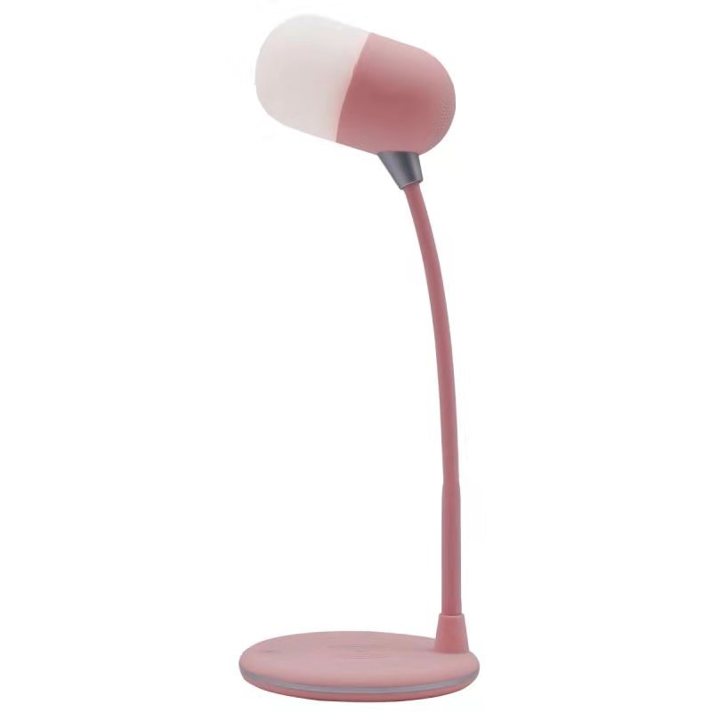 Flexible Lamp Speaker with 15W Fast Wireless charger(3 IN 1)