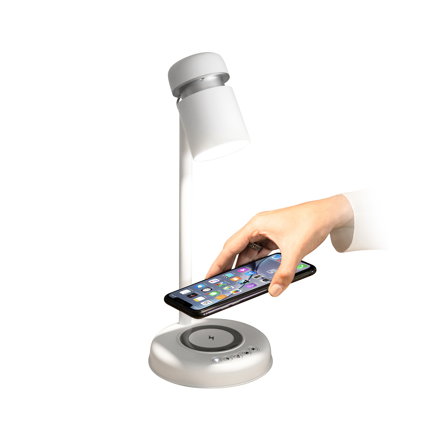 Standing Reading Lamp Speaker with 10W Wireless charger