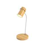 Bamboo Stand Lamp Speaker with 10W Fast Wireless Charger