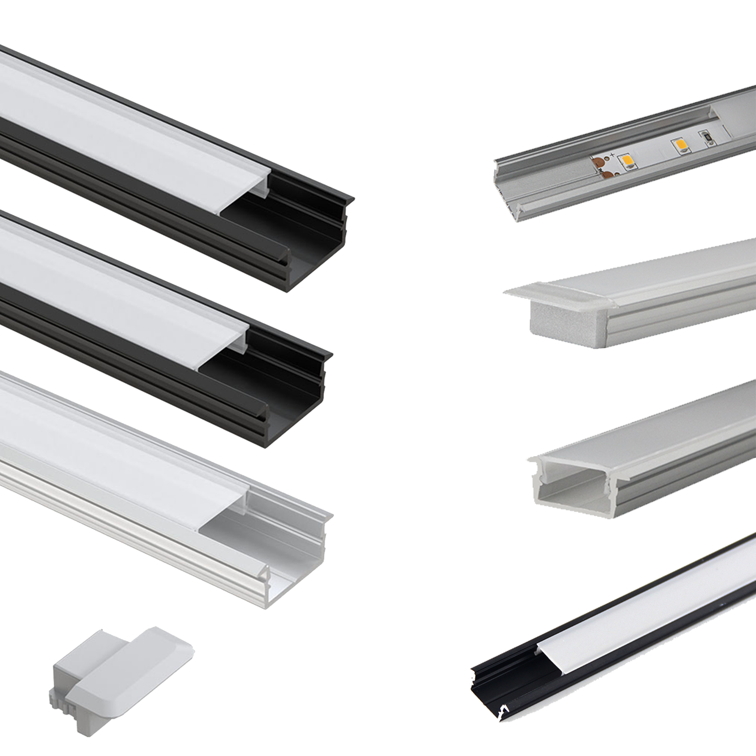 High Quality Cabinet Customized Aluminum Channel Profile For LED Light Alu 6063 Indoor Lighting