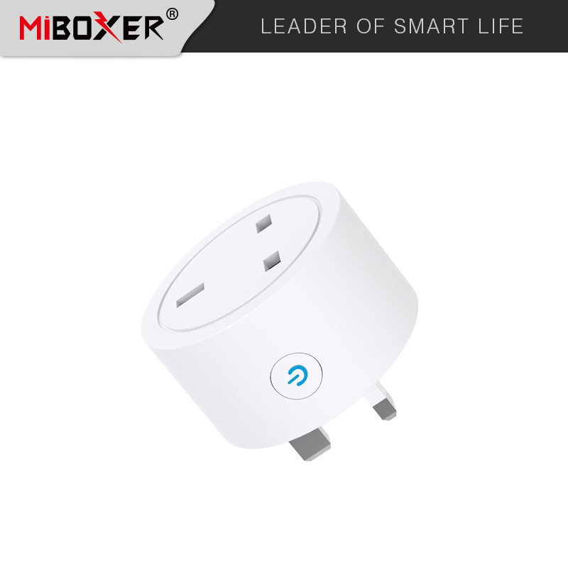 MiBOXER SWK01 16A WiFi Smart Plug with Power Consumption Statistics (UK)