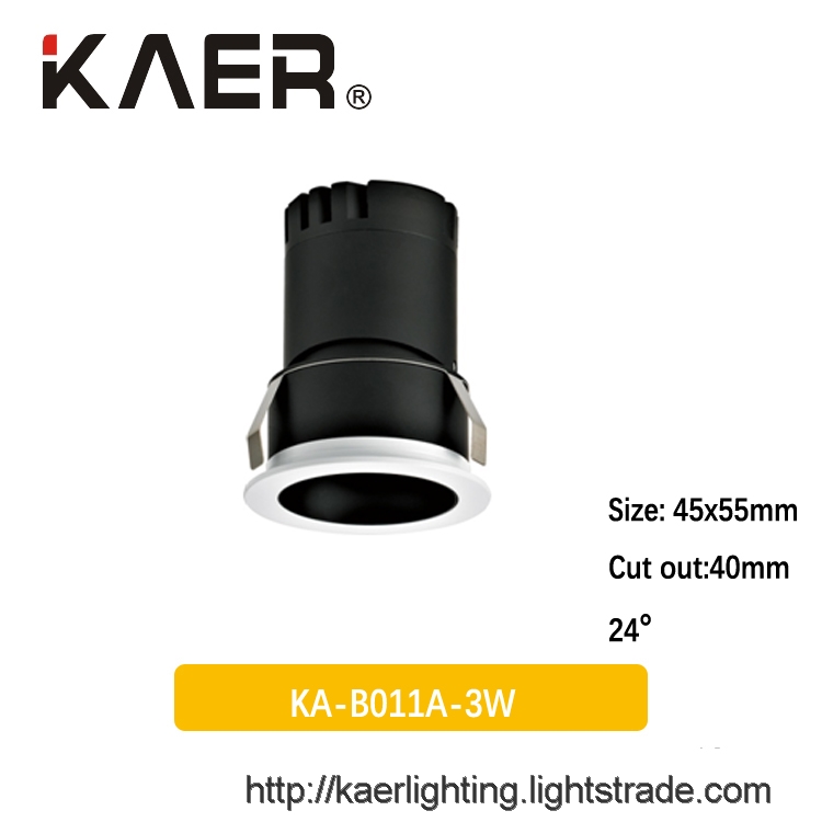 KA B011A Anti glare Small down light 3W 5W 7W