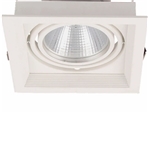 Double Head 12W ceiling Recessed Mounted Rectangle COB LED Grille Downlight