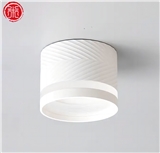 Argyle rectangle twisted texture acrylic ring gx53 led light downlight adjustable downlight for home
