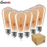 ST64 Filament bulbs 4W amber Edison decorative lamp