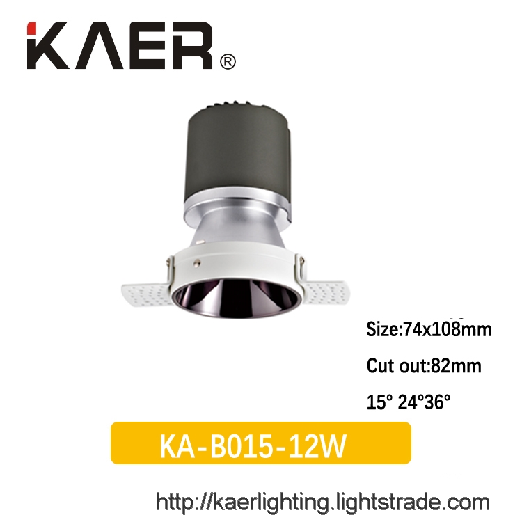 KA B015 Anti glare Fixed COB down light 12W 18W 24W 30W 35W