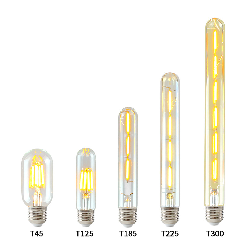T45 T125 T185 T225 Filament bulbs 4W amber Edison decorative lamp