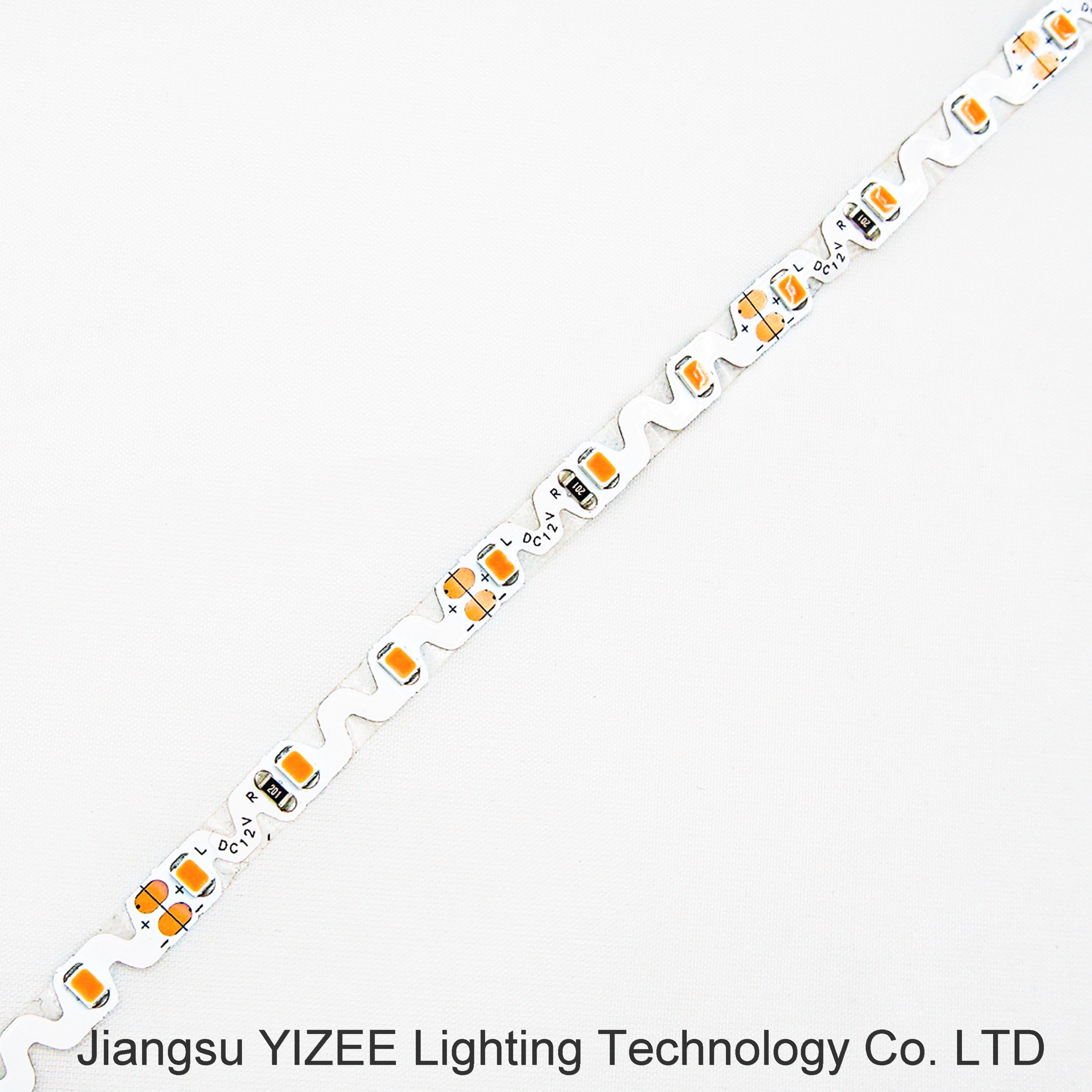 12V 24V 6mm 8mm 2835 Zig-Zag Flex Strip Lights S Shape Bendable Flexible LED Strip